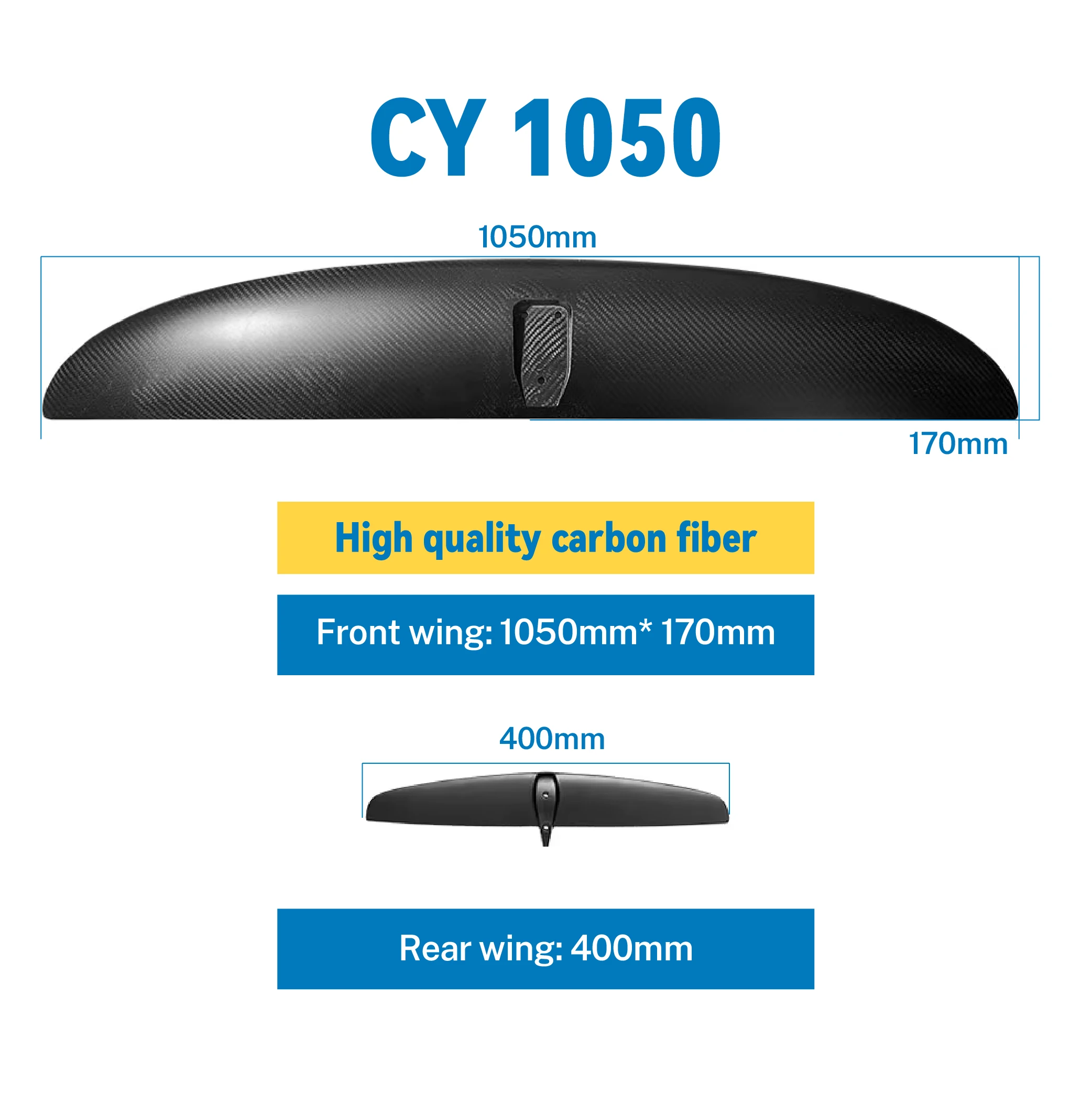 CY-1050 Carbon Fiber Hydrofoil Hardboard SUP Surfboard-Stable & Durable Lakes & Rivers Use Customizable Logo