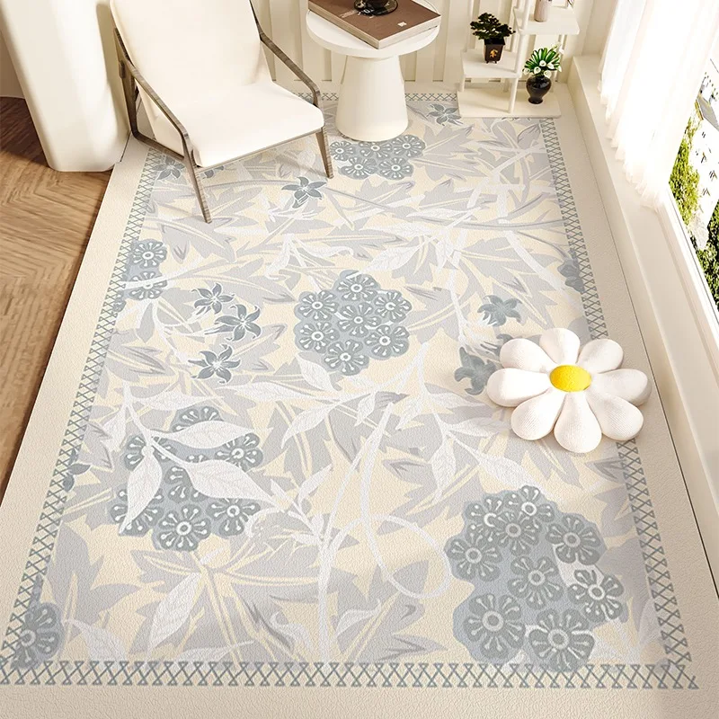 

Carpet for Balcony Waterproof Floor Mat Pvc Leather Non-slip Carpets Large Foot Mats Plant Flower Home Decoration Rugs Kitchen