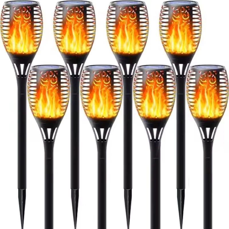 Solar Flashlight 12LED with Flashing Flame Waterproof Solar Light Outdoor Decoration Solar Christmas Decoration