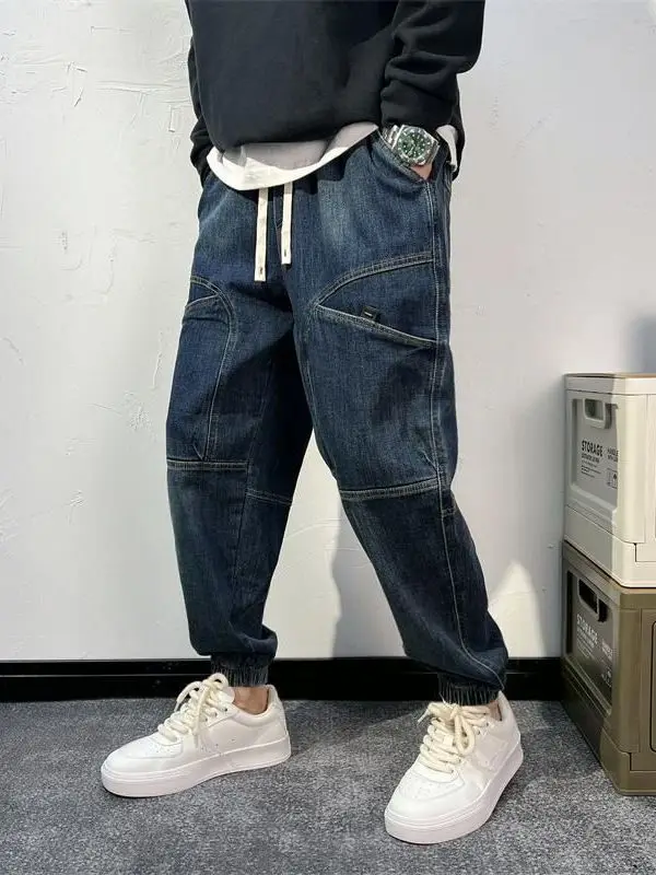 

Recommended Guangzhou High Quali Men's American Sle Spring Autumn Skinny Jeans Cuffed Denim Pants Harem Pants Carrot Knif...