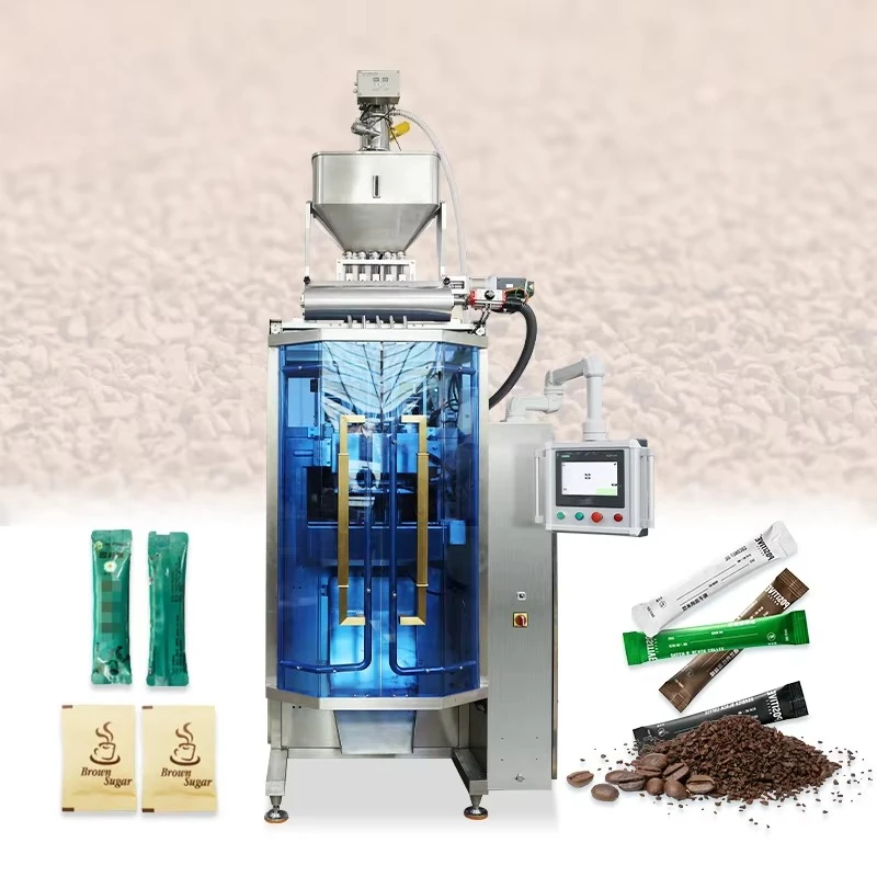 Granule Packaging Machine Multi Lane 5g Ground Coffee Sugar Tea Packaging Salt Sachet Packing Machine for Small Business