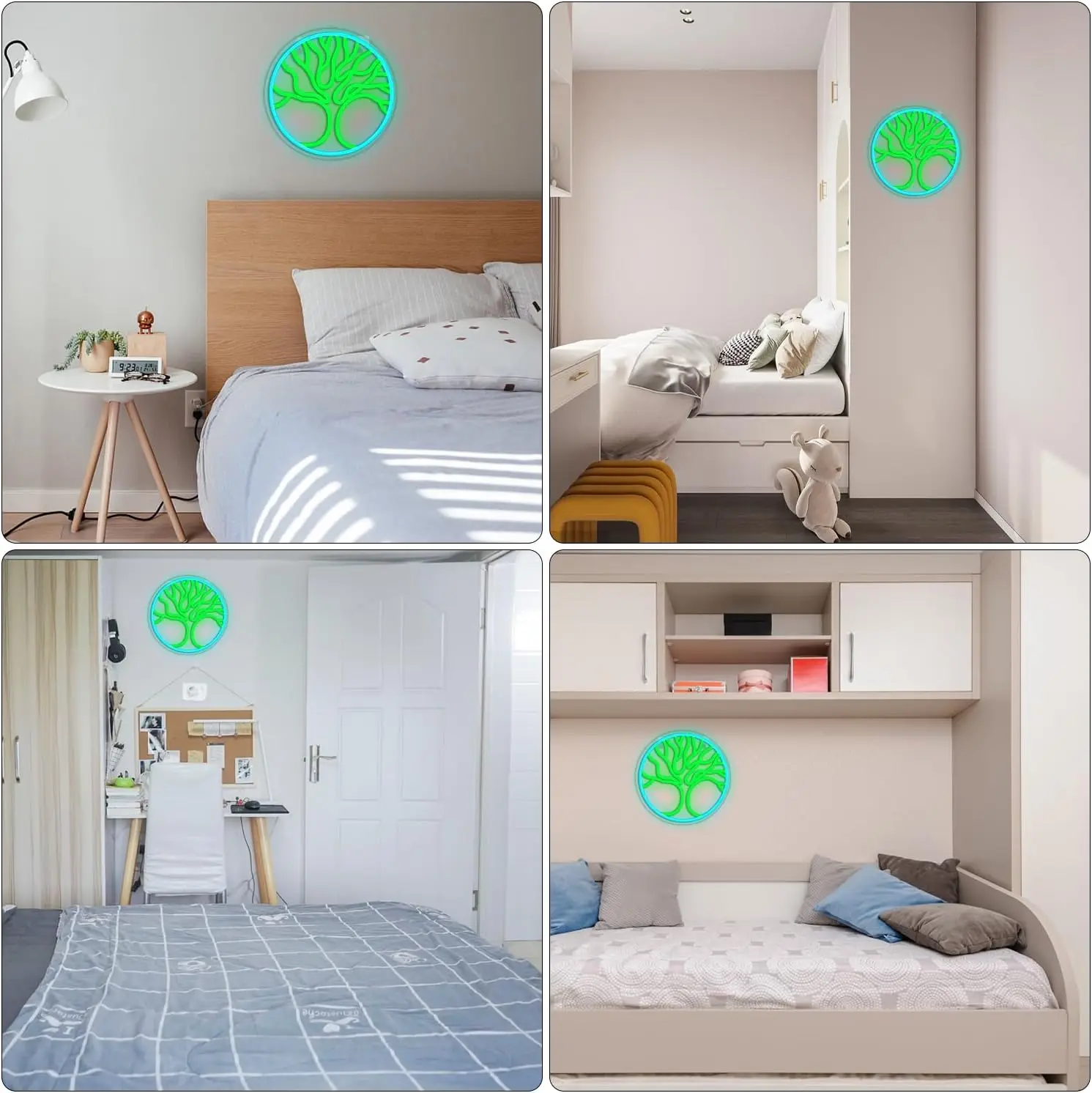 Tree of Life USB Powered Lucky Tree Led Neon Sign Dimmable Neon Light Wall Decor For Room Decor Party Birthday Handmade Gift Pub