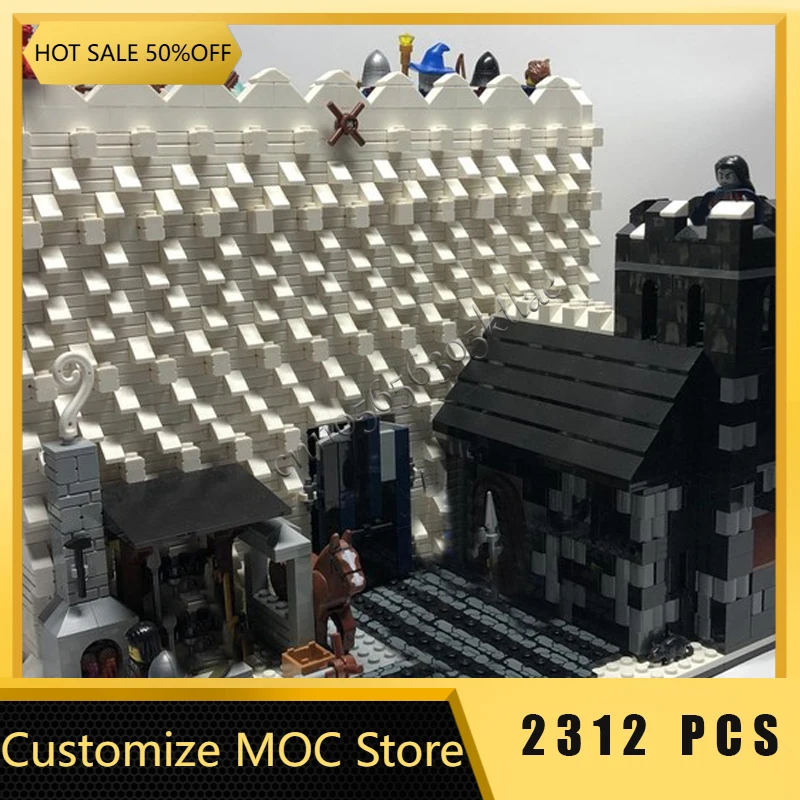 ตัวต่อ 2312 ชิ้น ชุดกำแพงเมืองยุคกลางสุดหรู พร้อมทหารยาม ของเล่นประกอบเอง เสริมสร้างการเรียนรู้ ของเล่นเด็ก ของขวัญเซอร์ไพรส์