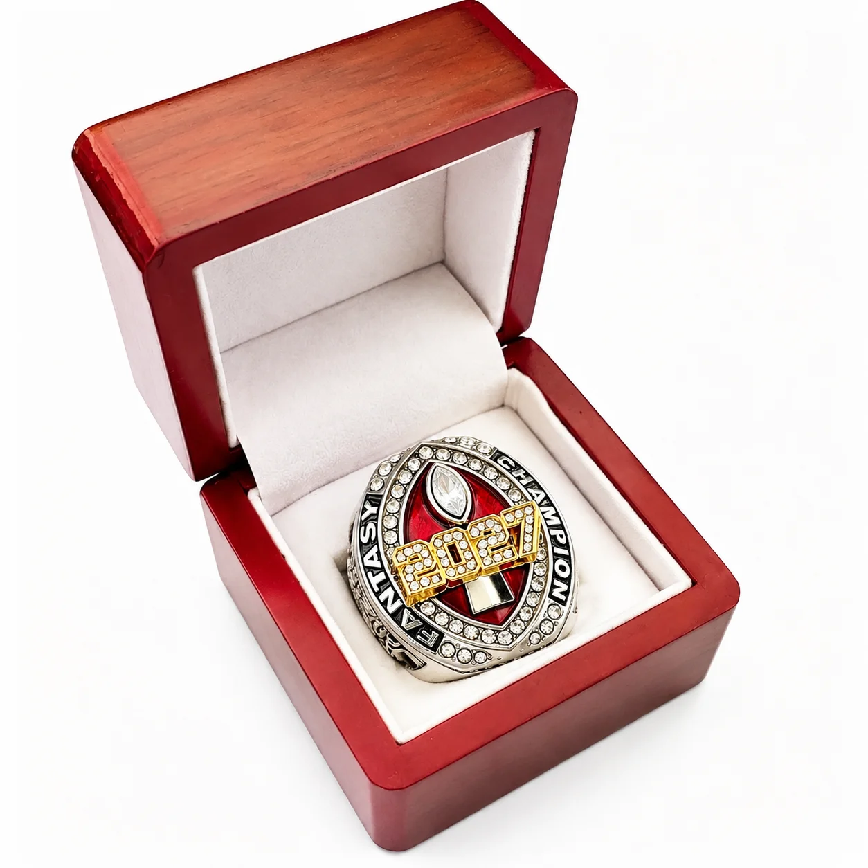 2027 Fantasy Football Championship Stainless Steel Commemorative Jewelry, Champion Accessories, Ideal Boyfriend Gift for Sports