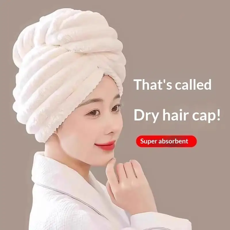 Dry Hair Cap For Women Thickened And Super Absorbent Headscarf For Wiping Hair Quick Drying Cap Dry Hair Towel