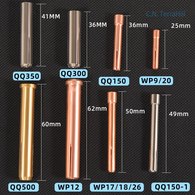 TIG Welding Torch Tungsten Electrode Collet QQ300 Copper Collet Body for WP17 WP18 WP26 Torch