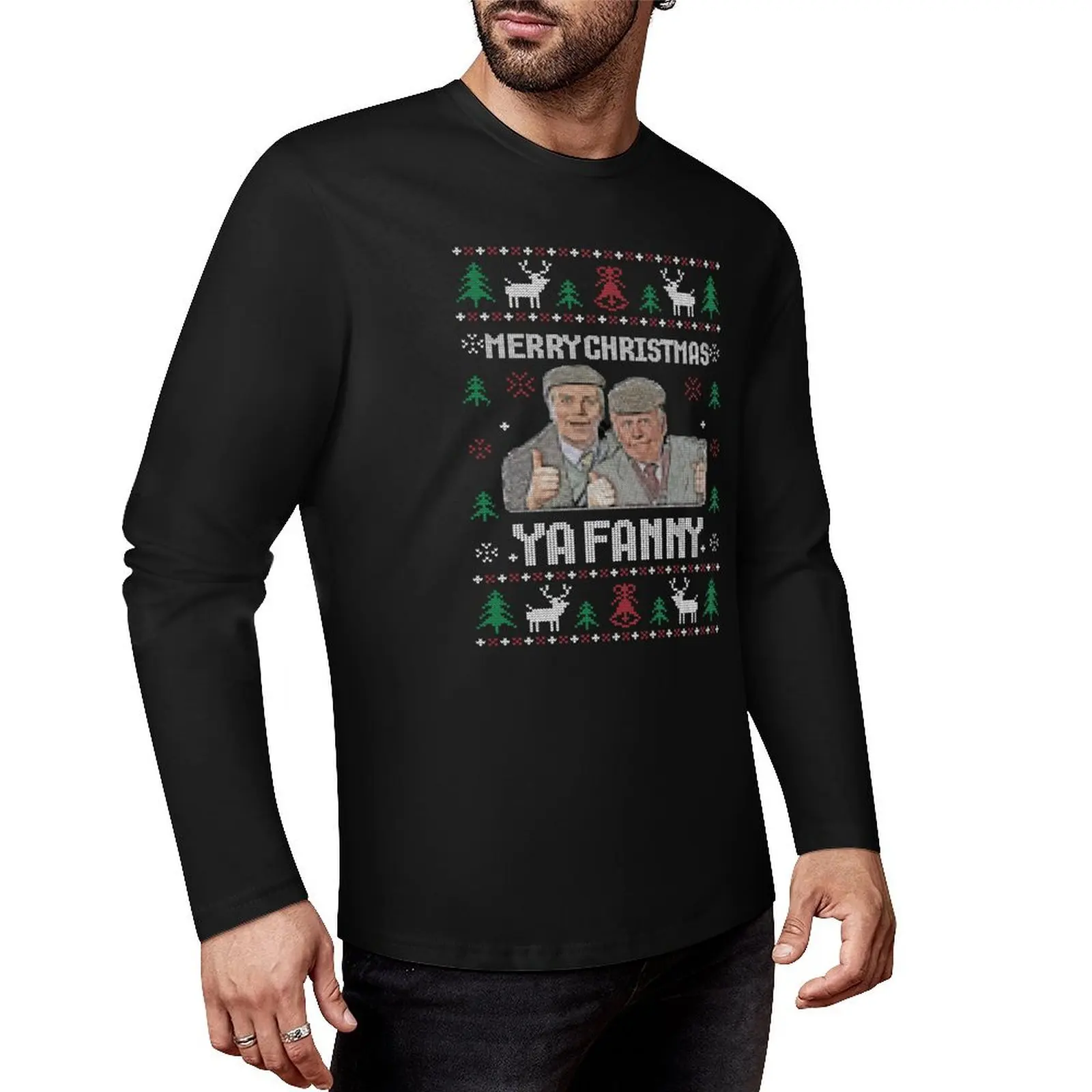 Still Game Jack And Victor Merry Christmas Ya Wee Fanny Funny Scottish Christmas Long T-Shirt