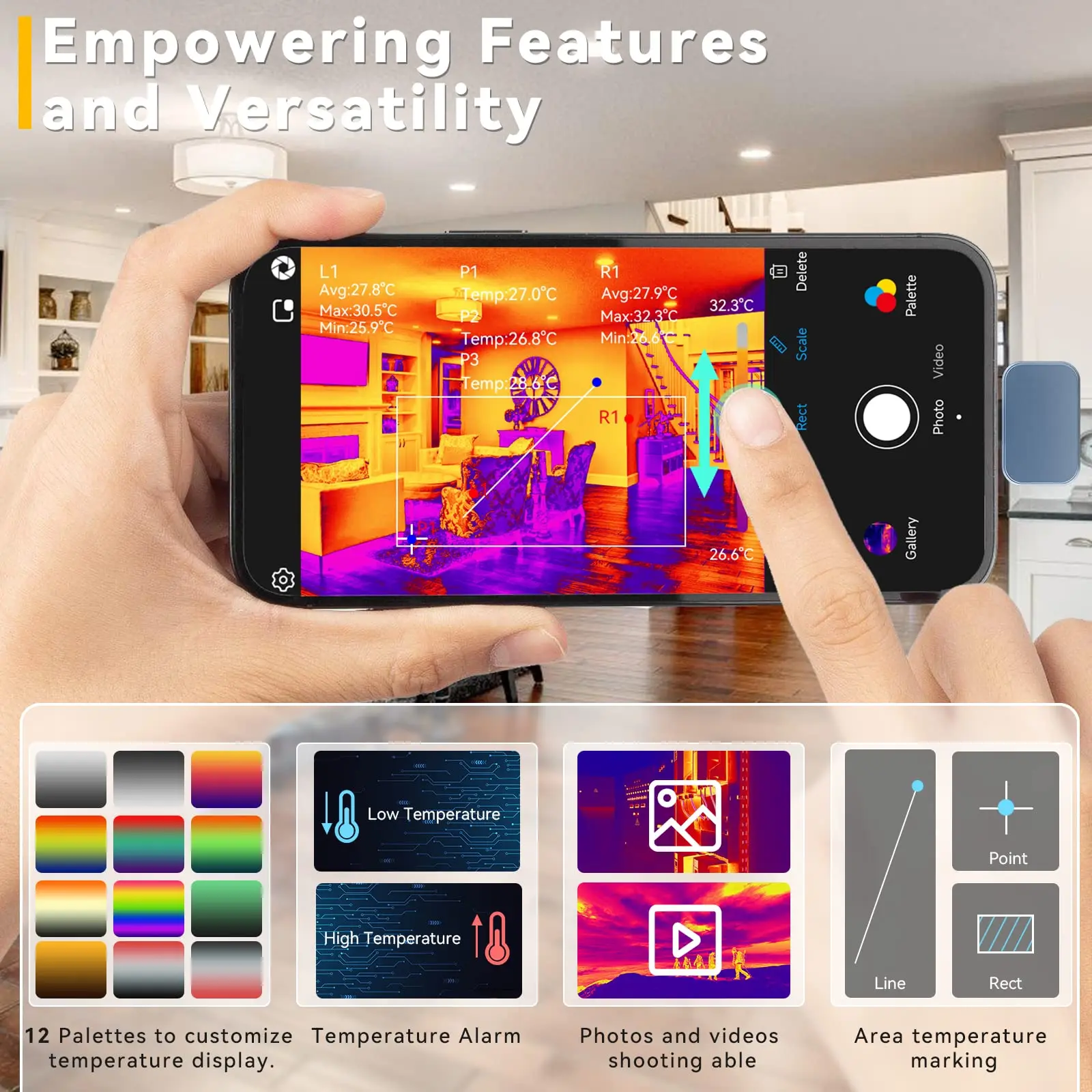 InfiRay P2 Pro para telefones Android e iPhone 256*192