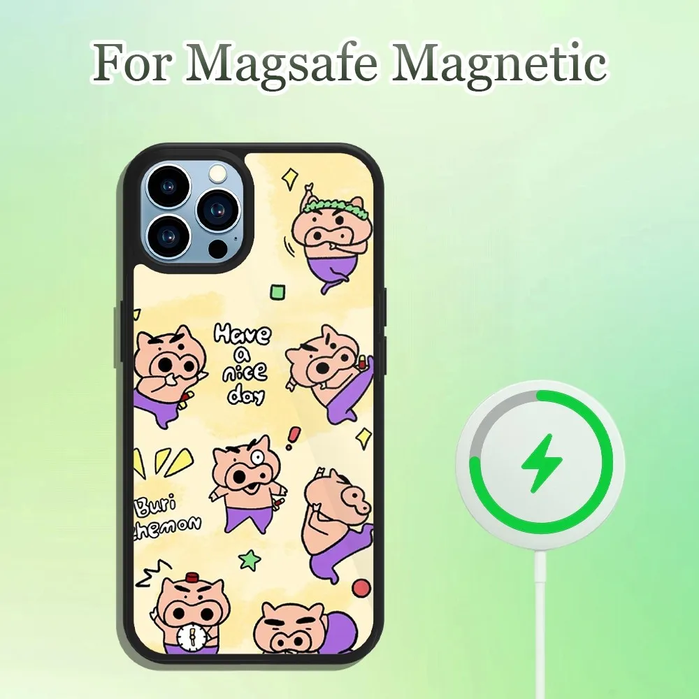 Buriburis Amine Zaemons C-Chan  Phone Case For iPhone 13 12 11 14 15 Pro Max Plus Magsafe Magnetic Wireless Charging