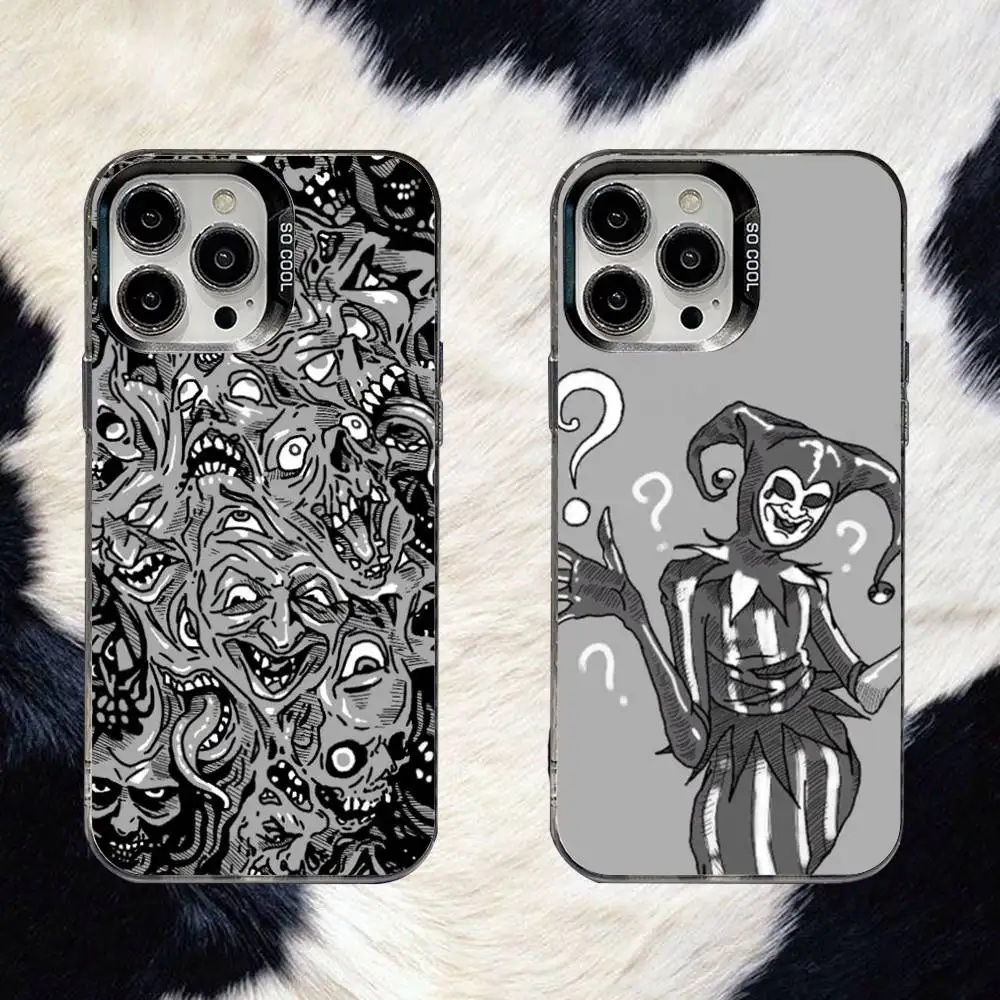 

Phasmophobia Tarot Cards Phone Case For iPhone 16,15,14,13,12,11,8,7,Pro,Max,Plus,Mini,XS,SE Anti Fall Black Matte Hard