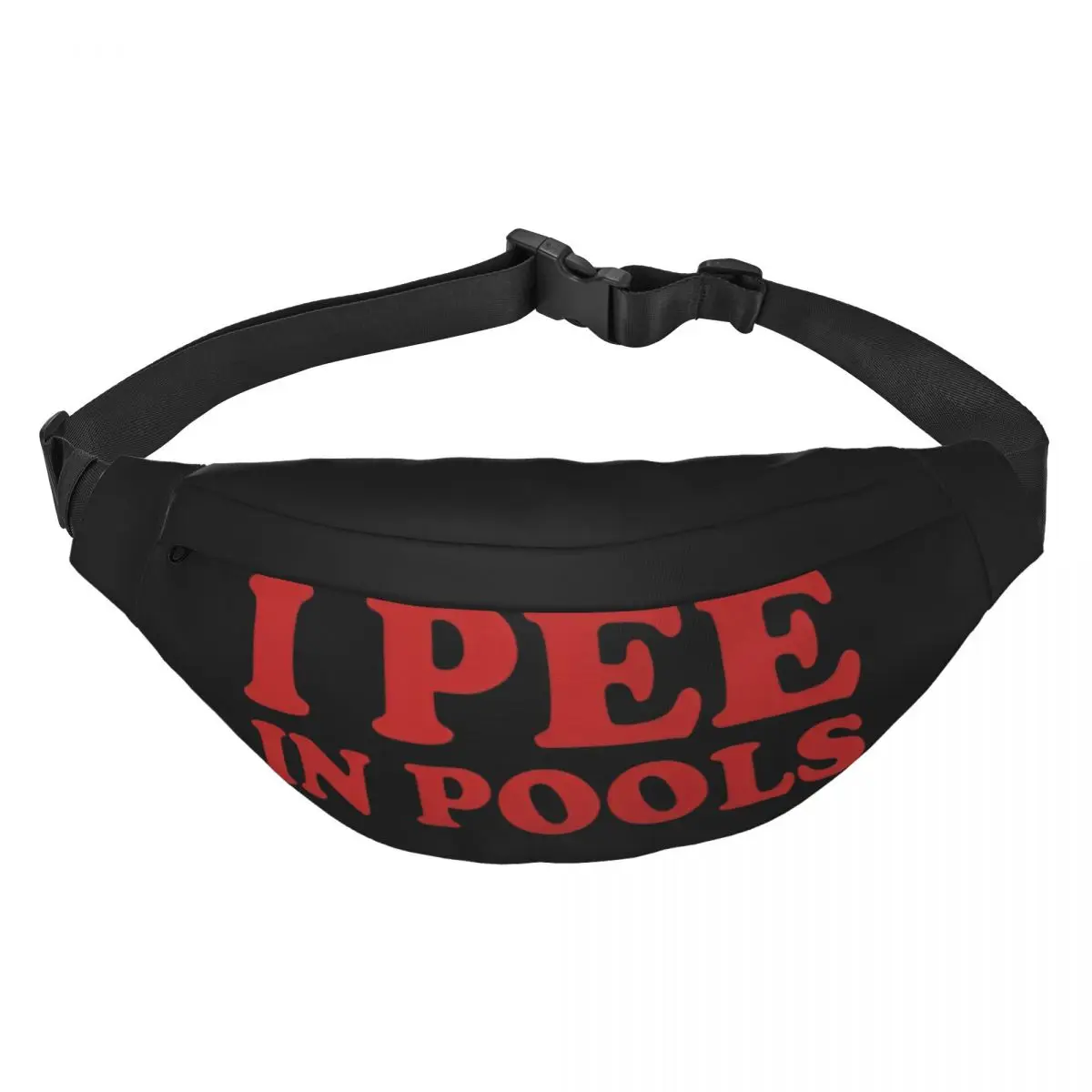 

I Pee In Pools logo Unisex Waist Bag Multifunction Sling Crossbody Bags Chest Bags Short Trip Waist Pack