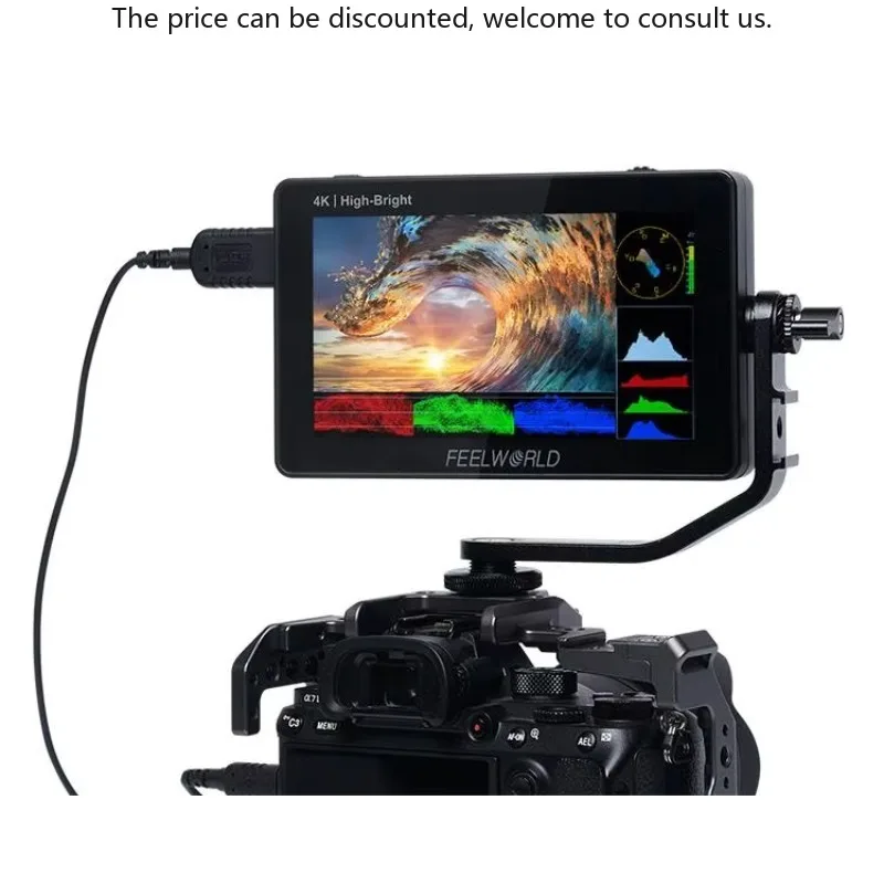 

FEELWORLD F6 PLUSX Dslr Field Monitor 5.5 Inch High Bright 1600nit Touch Screen Camera Monitor DSLR Camera Field Monitor