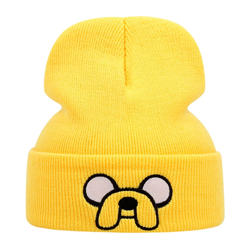 2025 Fashion Cartoon New Bean Hat Dog Head Embroidered Street HipHop Hat Daily Commuter Windproof Warm Hat Unisex Borderless Hat