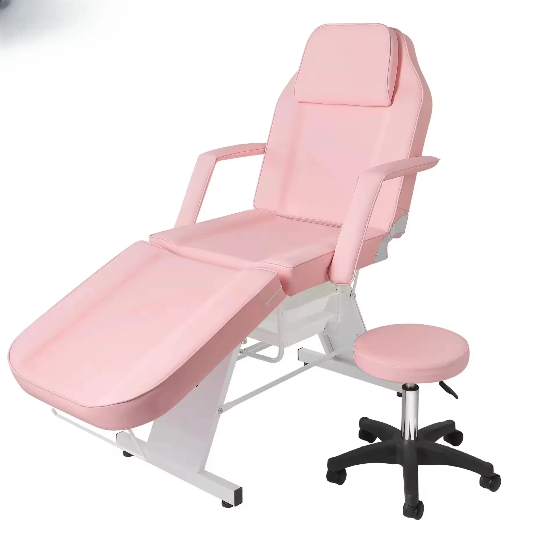 Spa Salon Tattoo Eyelash for Bedroom Living Room Professional Adjustable Folding Massage Bed Multi-Function Beauty Bed Stool