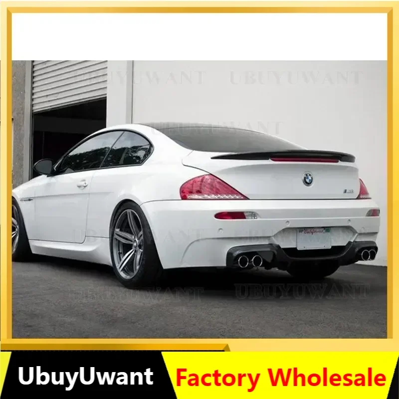 For BMW 6 Series E63 2004-2009 High Quality Carbon Fiber Material Car Rear Wing Rear Spoiler Auto Accessories Car Styling