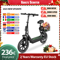 New Design Electric Scooter for Adults 350W/500W AOVOPRO High Performance Motor Foldable Escooter with 25/45KM Commute Range