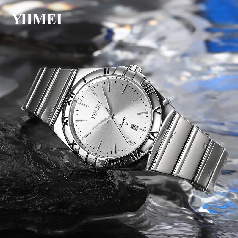 Top Brand Luminous Watch for Men Sports Stainless Steel Mens Watches Relogios Masculino Luxury Golden Quartz Wristwatches