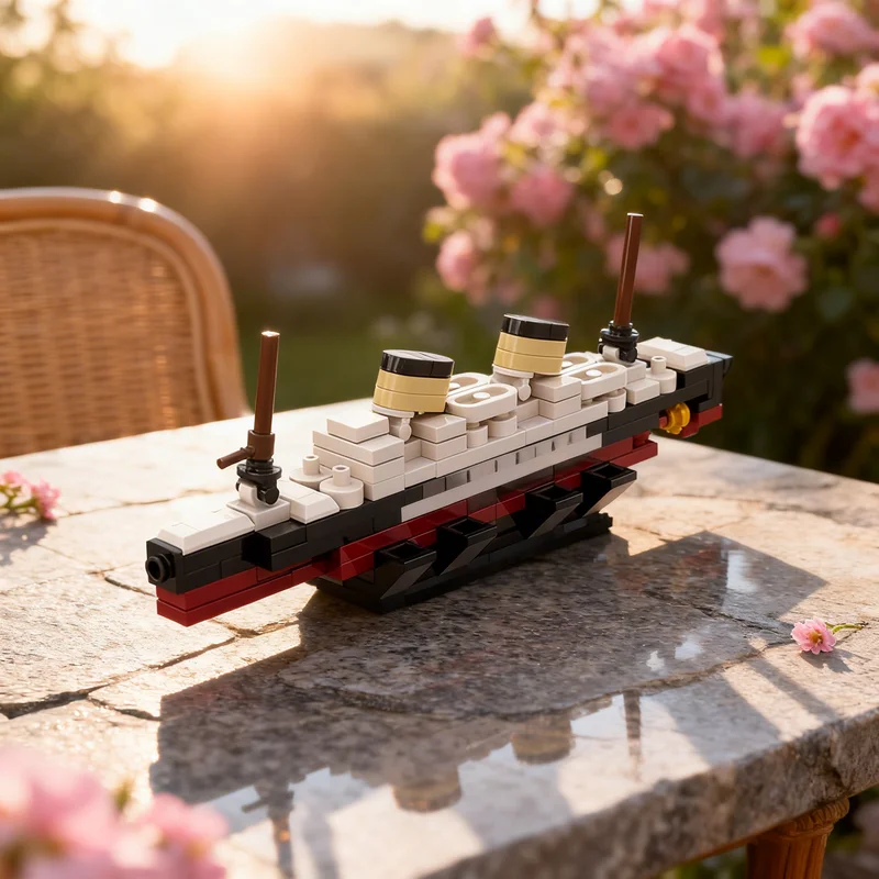 95pcs MOC Mv Britannic Boat Collectible Display Diy Building Blocks Assembly Model Collector Kit Challenge XL Toy Gift For Fans