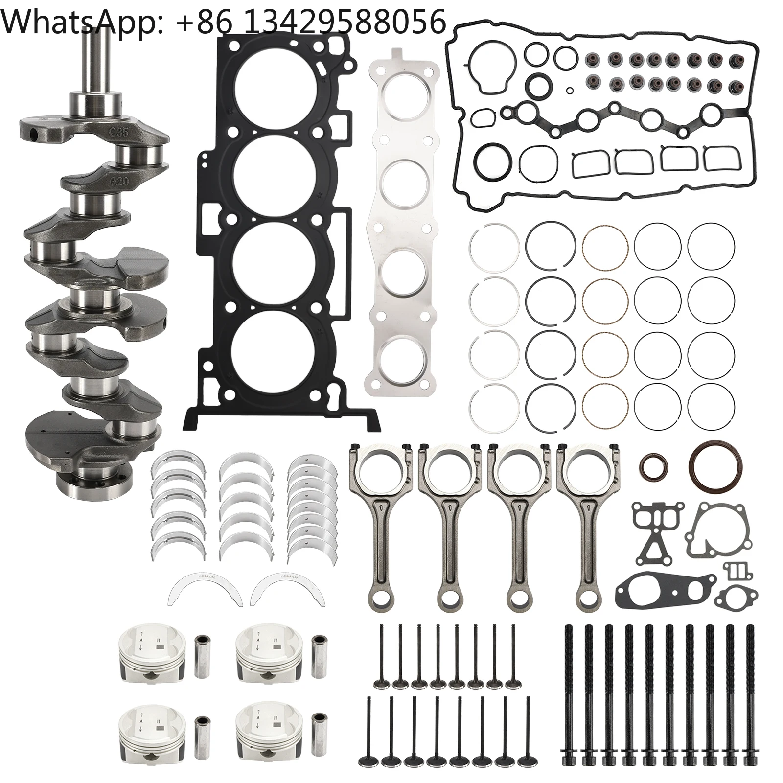 

G4KD 2.0L Engine Overhaul Rebuild Kit Crankshaft Connecting Rods for Hyundai for Kia