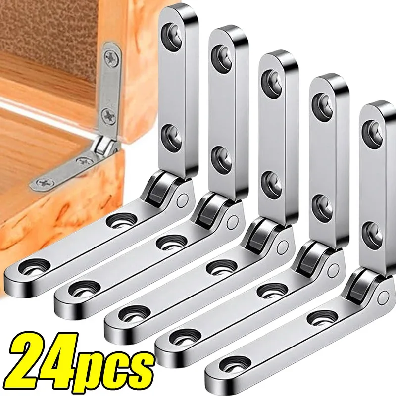 Mini Zinc Alloy Hinges Heavy Duty Folding 90 Degree Hinges With Screws For Wooden Box Jewellery Case Furniture Hardware Hinge