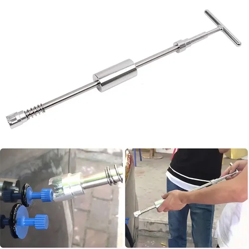 Imagen 2 del producto Herramientas de reparación de abolladuras sin pintura para carrocería de coche, Kit de reparación de abolladuras, extractor de abolladuras de granizo automático, pestañas extractoras de pegamento, herramientas de eliminación para taller de automóviles