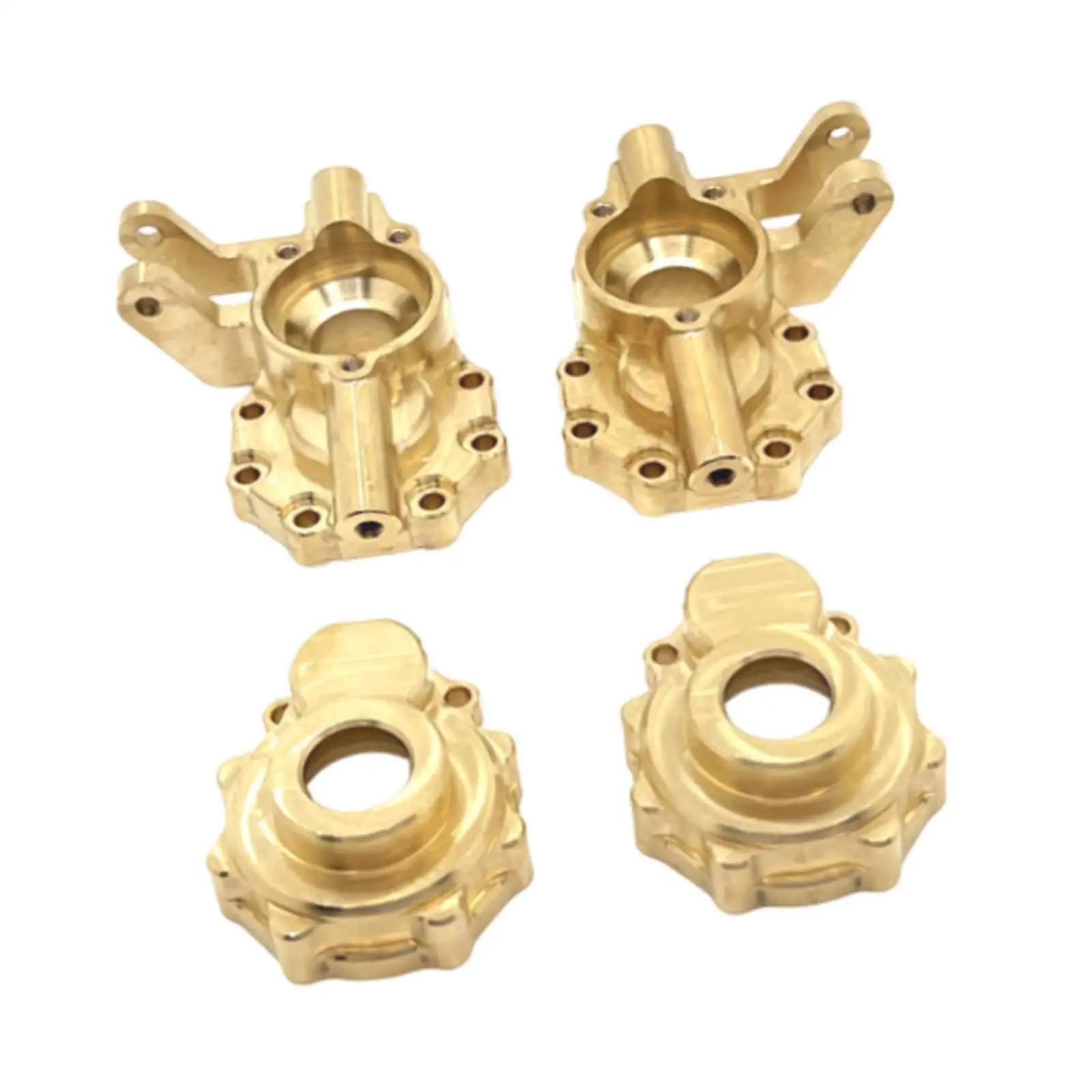 1/10 RC Front Steering Cup with Brass Gear Covers Upgrade Parts RC Outer Housing for Wltoys 104006 104010 104020 104026 DIY Accs