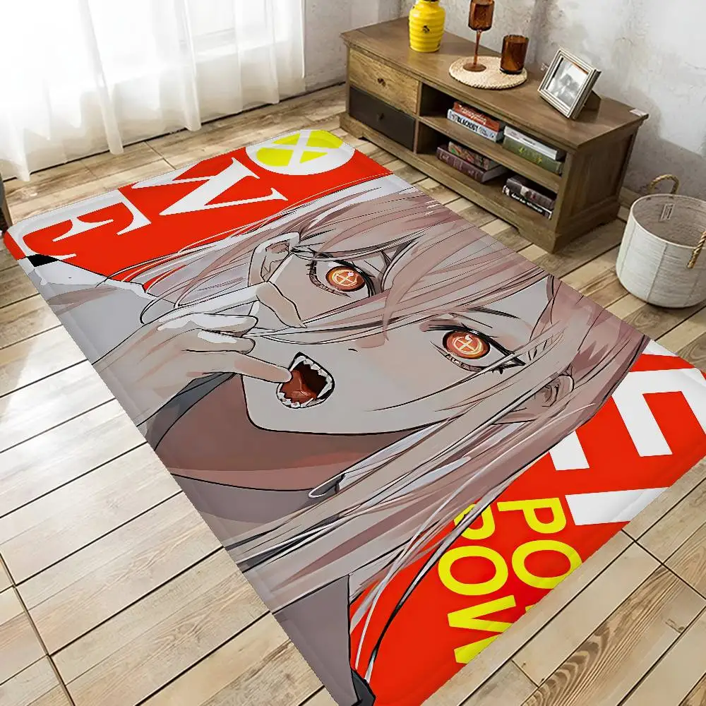 Chainsaw Man Anime Bathroom Mat Anti-slip Absorb Water Long Strip Cushion Bedroon Mat Hotel Decor Mat