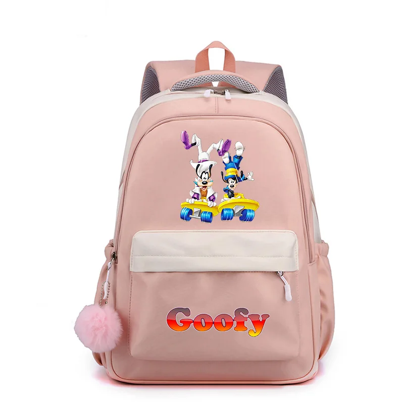 

Disney A Goofy Movie Popular Kids Teenager School Bags High Capacity Fashion Student Backpack Cute Girl Travel Knapsack Mochila