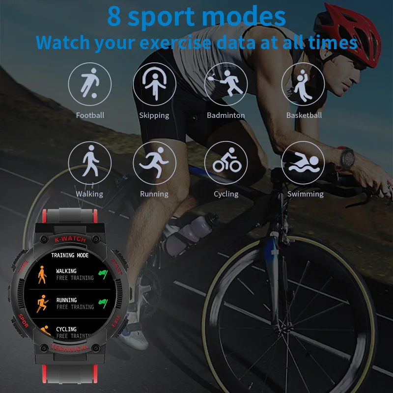 KINGSTAR – montre connectée S02 pour les hommes et les femmes, étanche, avec écran tactile, Bluetooth, appels, moniteur de rythme cardiaque et de sommeil