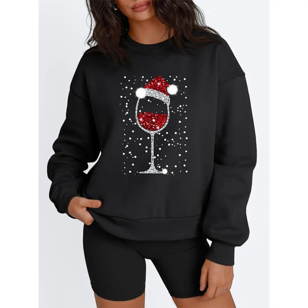 

Women's Long Sleeve Sweatshirt European And American Style Christmas Joker Print Autumn Wear Independent Station