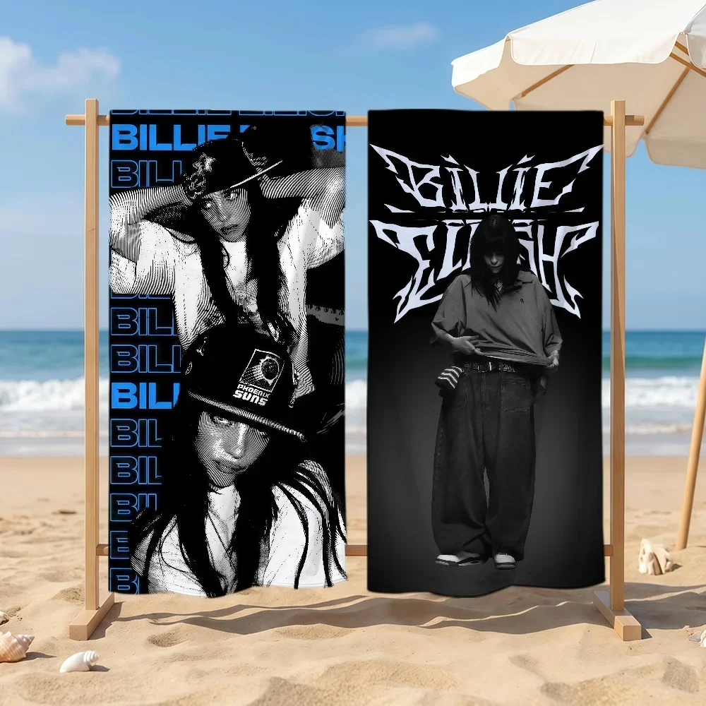 Singer B-Billie E-Eilish-S Towel Sports Quick Dry Travel Camping Sandproof Soft Light Large Beach Towel