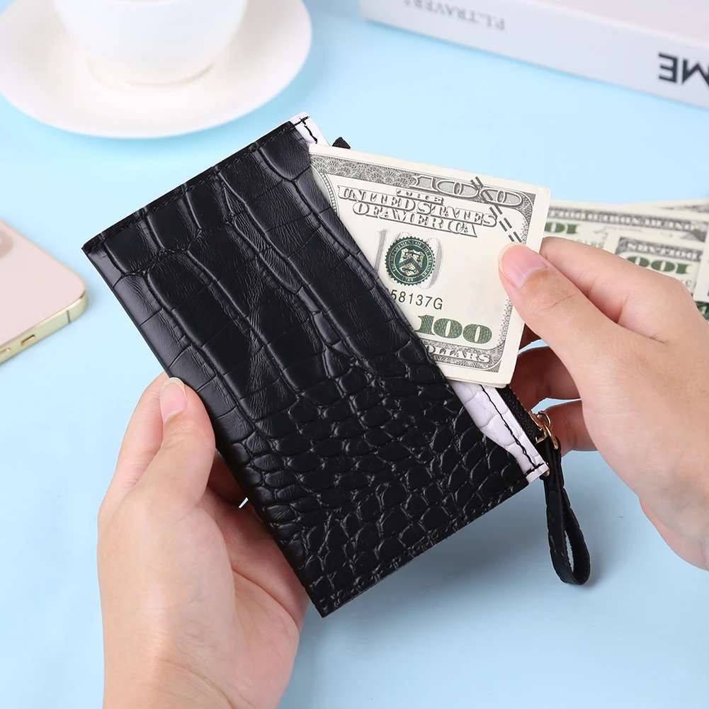 Designer Alligator Patterns Wallets for Women Many Departments Clutch Wallet Female Short Large Card Purse Ladies Handbag