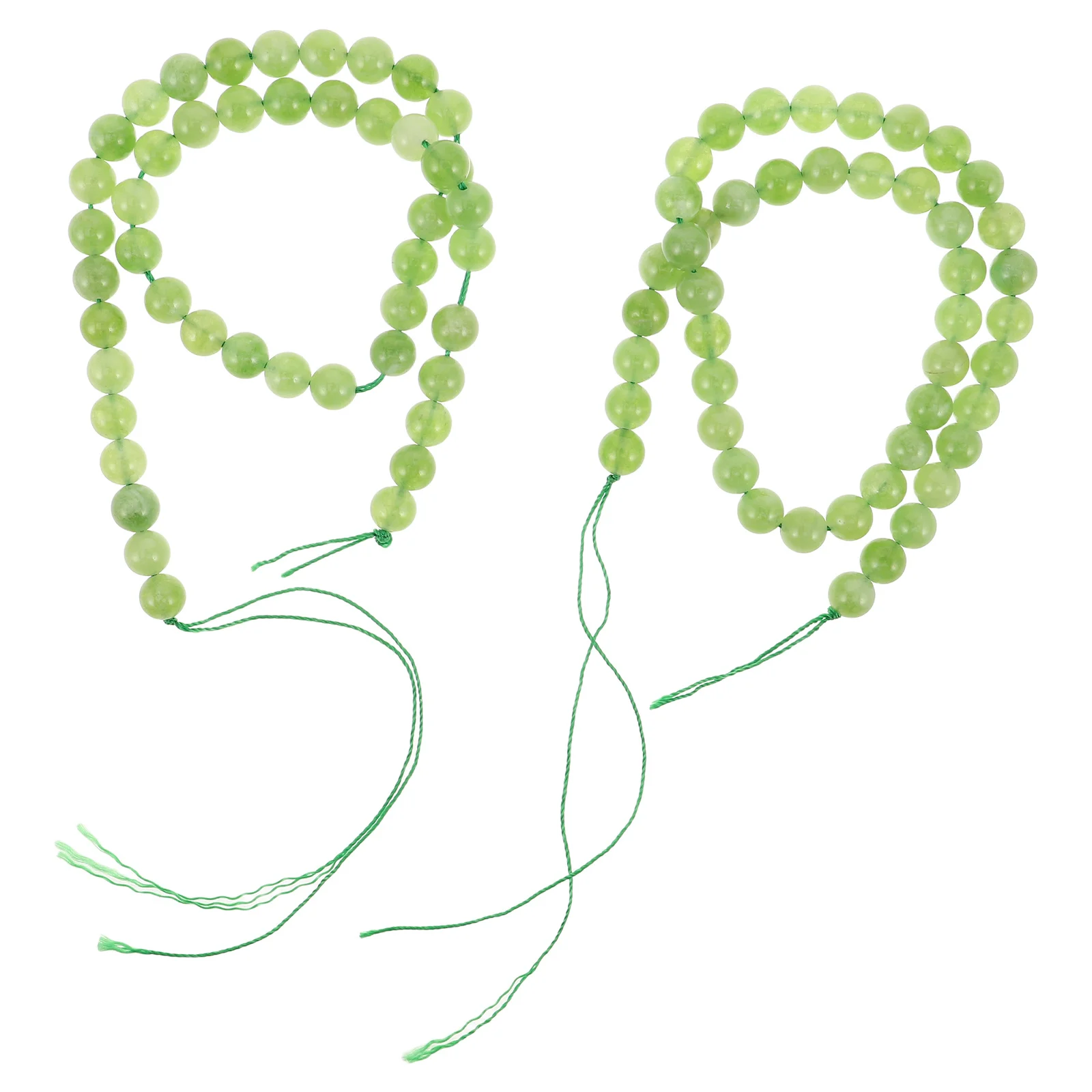 

8Mm Round Natural Green Agate Beads Smooth Loose Gemstones for DIY Jewelry Crafting Bracelets Necklaces Accessories