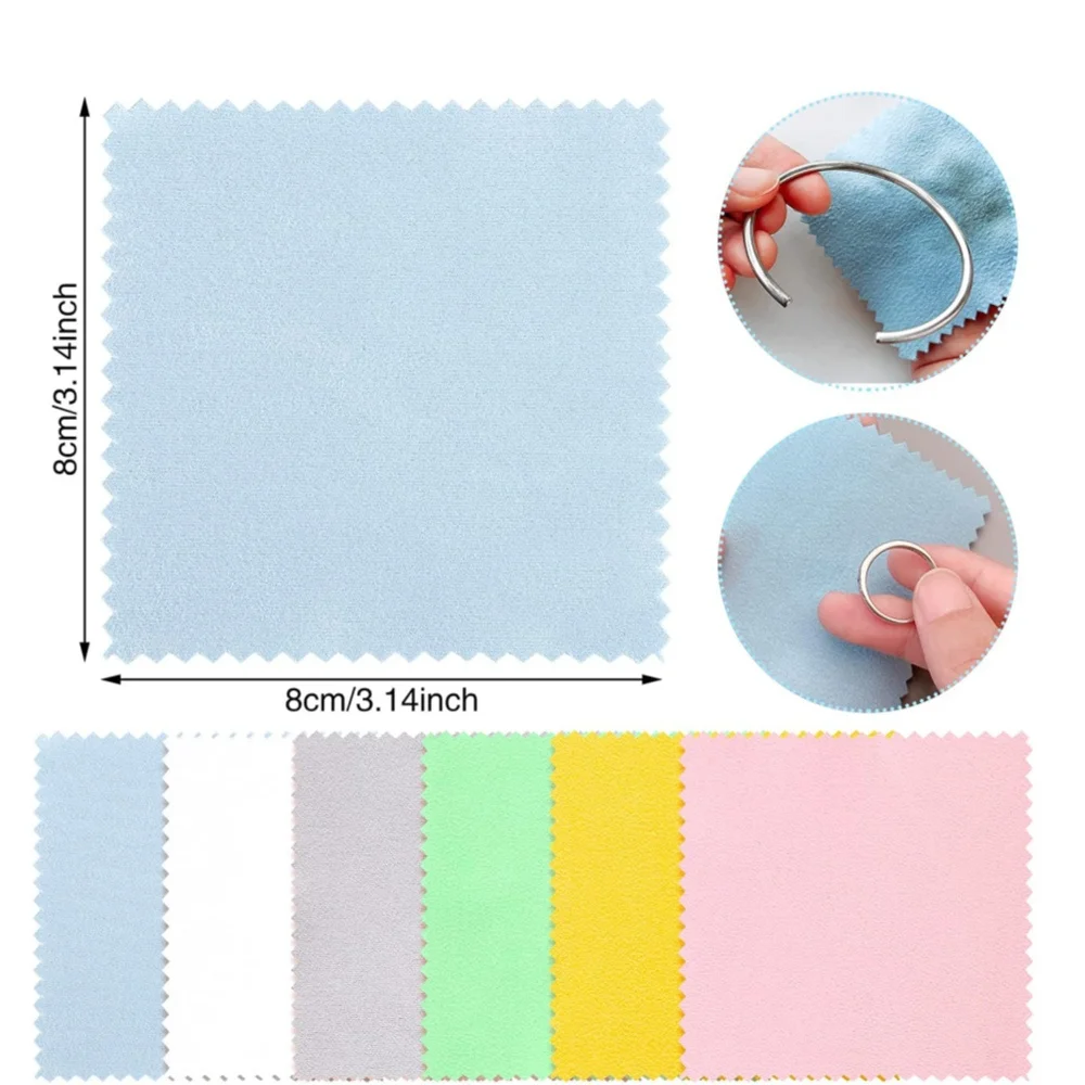 

10/50pcs Sterling Silver Cleaning Polishing Cloth Clean Wipe For Professional Jewelry Tool And Equipment Individually Package