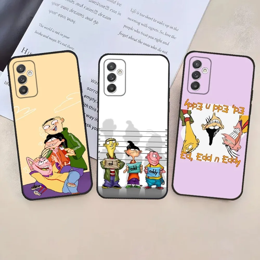 

Ed Edd N Eddy Cartoon Phone Case For Samsung S24,23,22,30,21,10,9,Ultra,Plus,Lite,FE,5G Black Soft Case