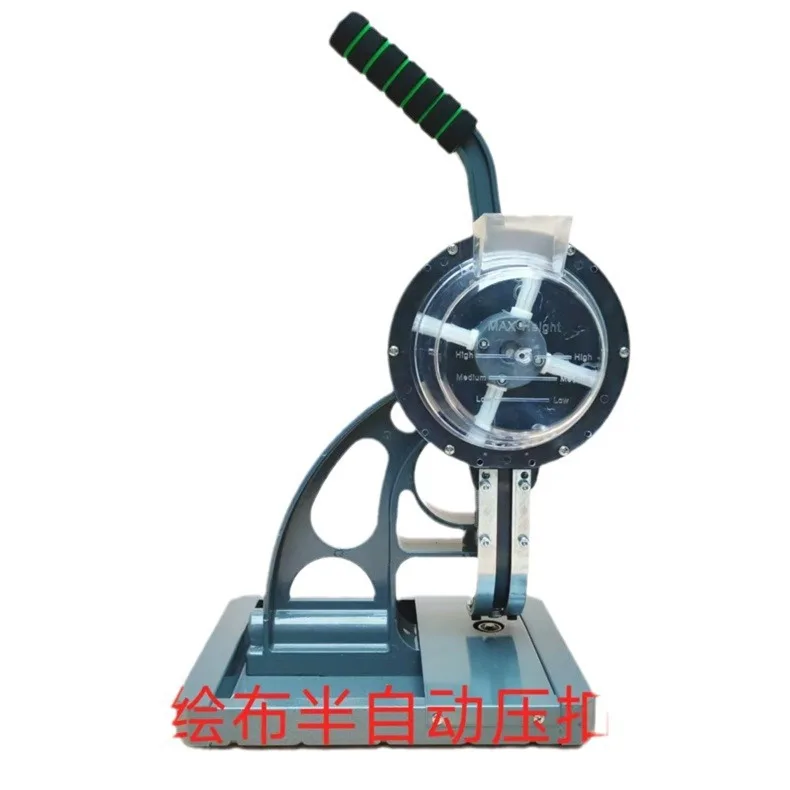 Semi-automatic buckle machine, manual buckle machine, advertising banner inkjet cloth leather punching machine