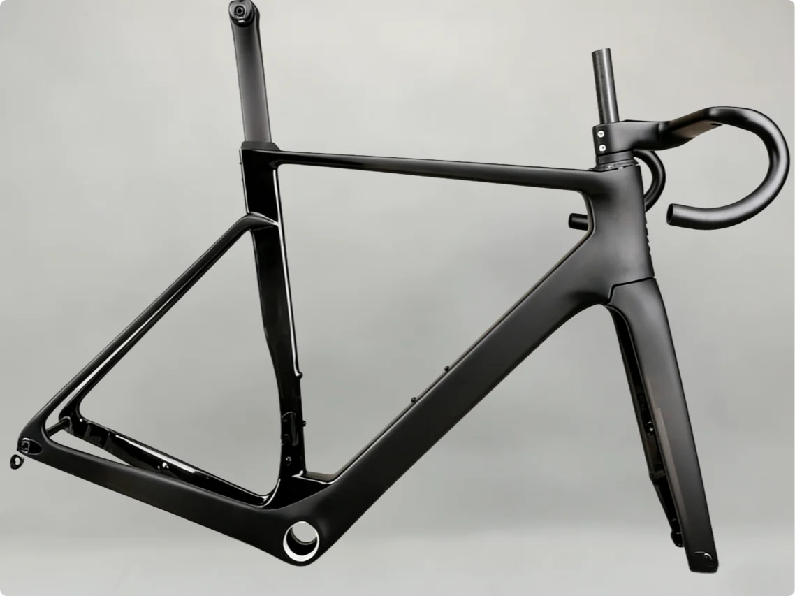 

2025 New Disc Brake Bike Framest white OSTRO VAM 2.0 DI2 Frame black Carbon Road Frameset with Handlebar