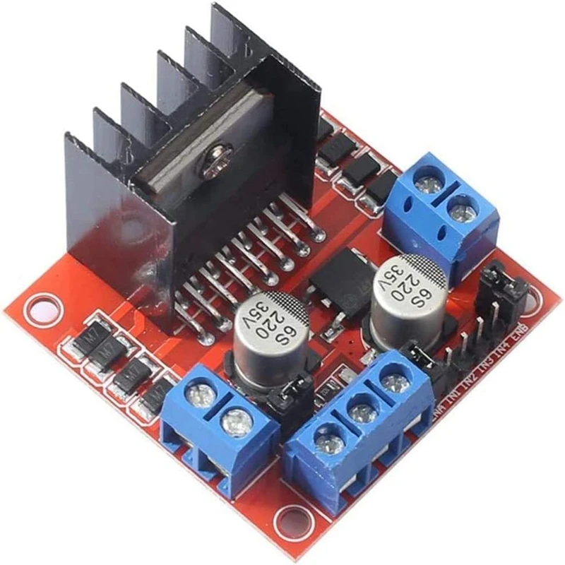 Módulo de placa controladora de Motor L298N, puente Dual H, paso a paso de CC para proyectos eléctricos de ar-duino, Robot de coche inteligente, paquete de 2