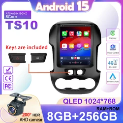 9.7 Inch Android 15.0 For Ford Ranger 2012 2013 2014 2015 Car Radio Stereo Auto DSP Carplay GPS Navigation Player Video 4G Lte