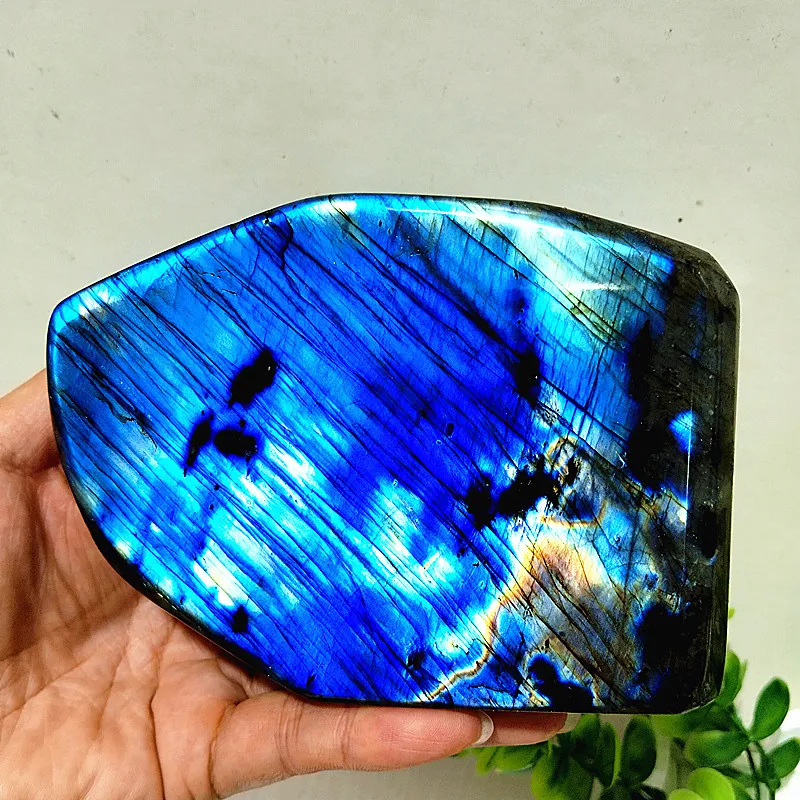 AA Natural Stones Blue Labradorite Crystals Room Decoration Stone Witchcraft Meditation Chakra Spiritual Reiki Healing