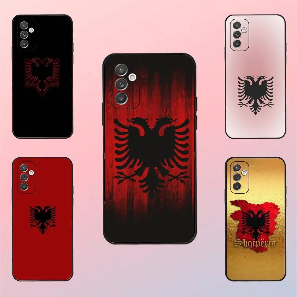 

Albania Albanians Flag Phone Case For Samsung S 25,24,23,22,30,21,10,9,Ultra,Plus,Lite,FE,4,5 G Black Soft Case