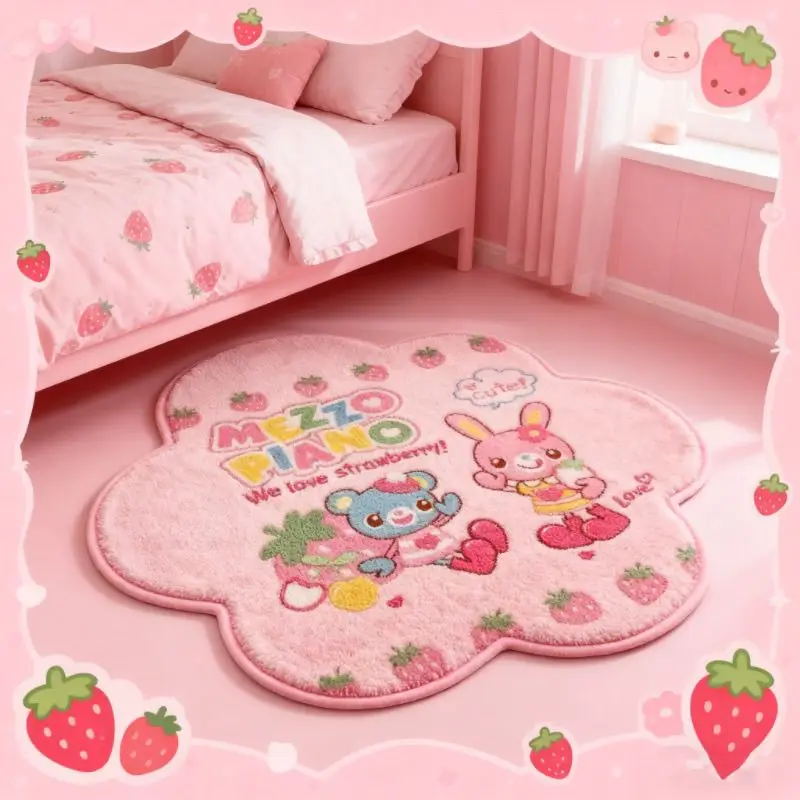Japanese Cartoon Mp Cute Bedside Carpet Floor Mat Plush Stain-resistant Cushion Sofa Coffee Table Carpets for Living Room