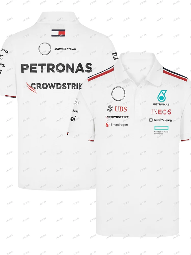 2024 Petronas Jersey camisetas deportivas para adultos juego F1 Teamt camisa ropa de coche de carreras motocicleta niños niñas hombres camiseta niños Polo