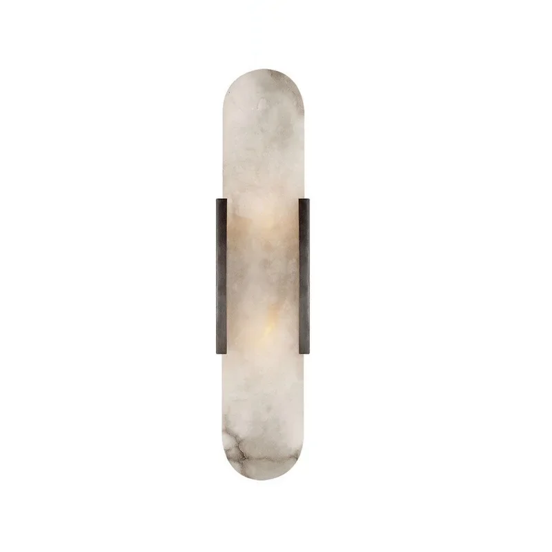 Natural Marble Sconce Light G4 Socket Wall Lamp Nordic Hardware Living Room Bedside Bedroom Bra Hotel Aisle Staircase Lighting