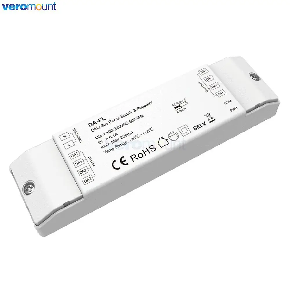 Skydance AC DA-PL DA-PB DA-PD DA-PS DALI Bus Power Supply Repeater integrated DALI power supply Enhancement transmission signal