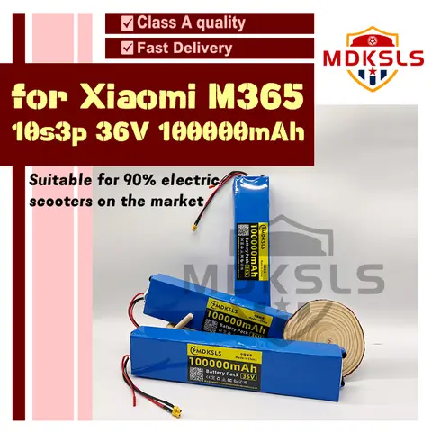 New 2025 MDKSLS  10S3P 100000mAh 36V  Electric Scooter Battery Pack 18650 Lithium M365 Electric Scooter 36v Battery Scooter