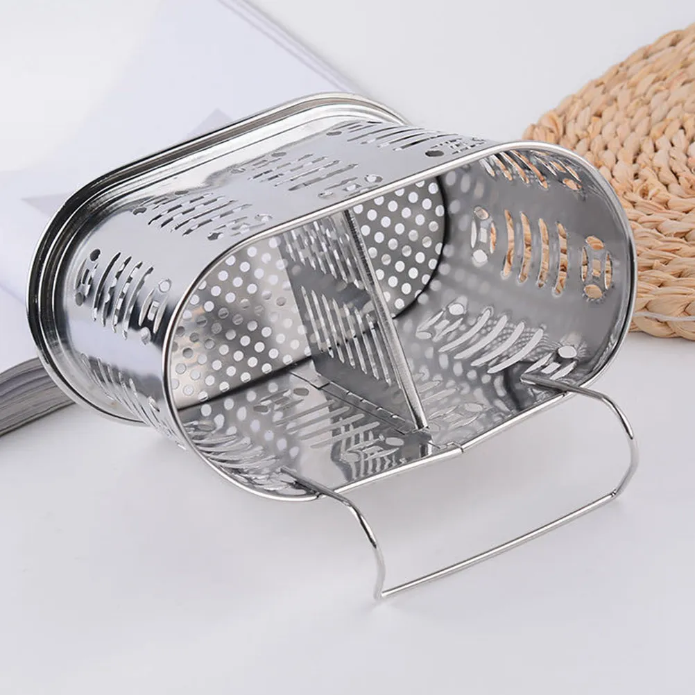 

Dishwasher Safe Stainless Steel Chopstick Basket Small Utensil Drying Rack Hanging Drainer for Kitchen Sink Countertop Cutlery