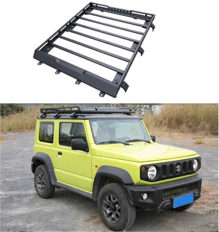 Roof Rack For Suzuki Jimny JB64 JB74 2019 2020 2021 2022 2023 Aluminum Alloy Top Roof Rack Rail Luggage Boxes Bar