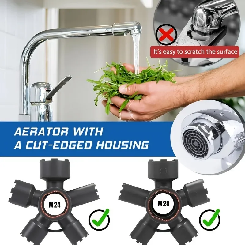for 10 in 1 Faucet Aerator Special Disassembly Tool for Repair Pipes General for RV Camper