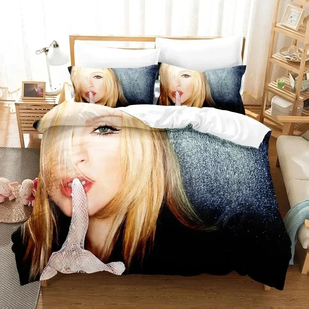 

3D Print Madonna Confessions Tour Comfortable Duvet Quilt Cover Pillowcase Bedding Set Children Bedroom Decoration Home Textile
